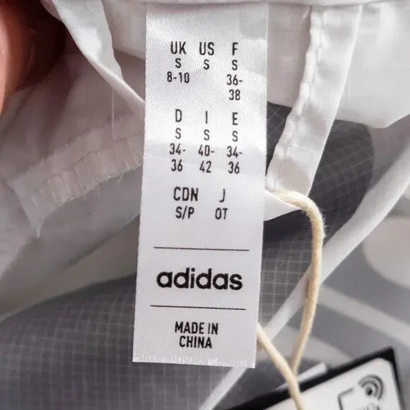 Adidas Carrera Running Jacket Women's Size Small White Sporty Streetwear - Picture 11 of 12